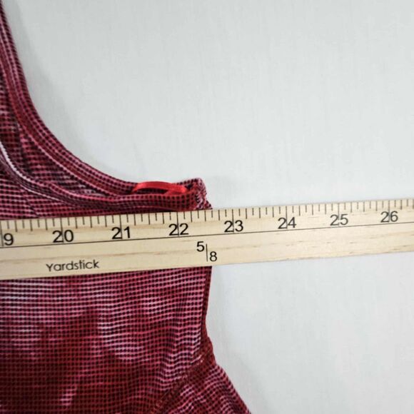 Unity One World Womens XL Red Asymmetrical Studded Lace Trim Boho Top - Picture 5 of 9